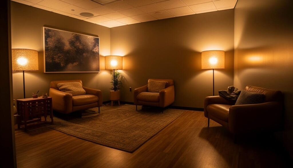 comfortable-sofa-modern-lamp-elegant-home-decor-generated-by-ai_Easy-Resize.com_-1024x586 6 dicas de decoração para renovar ambientes no outono