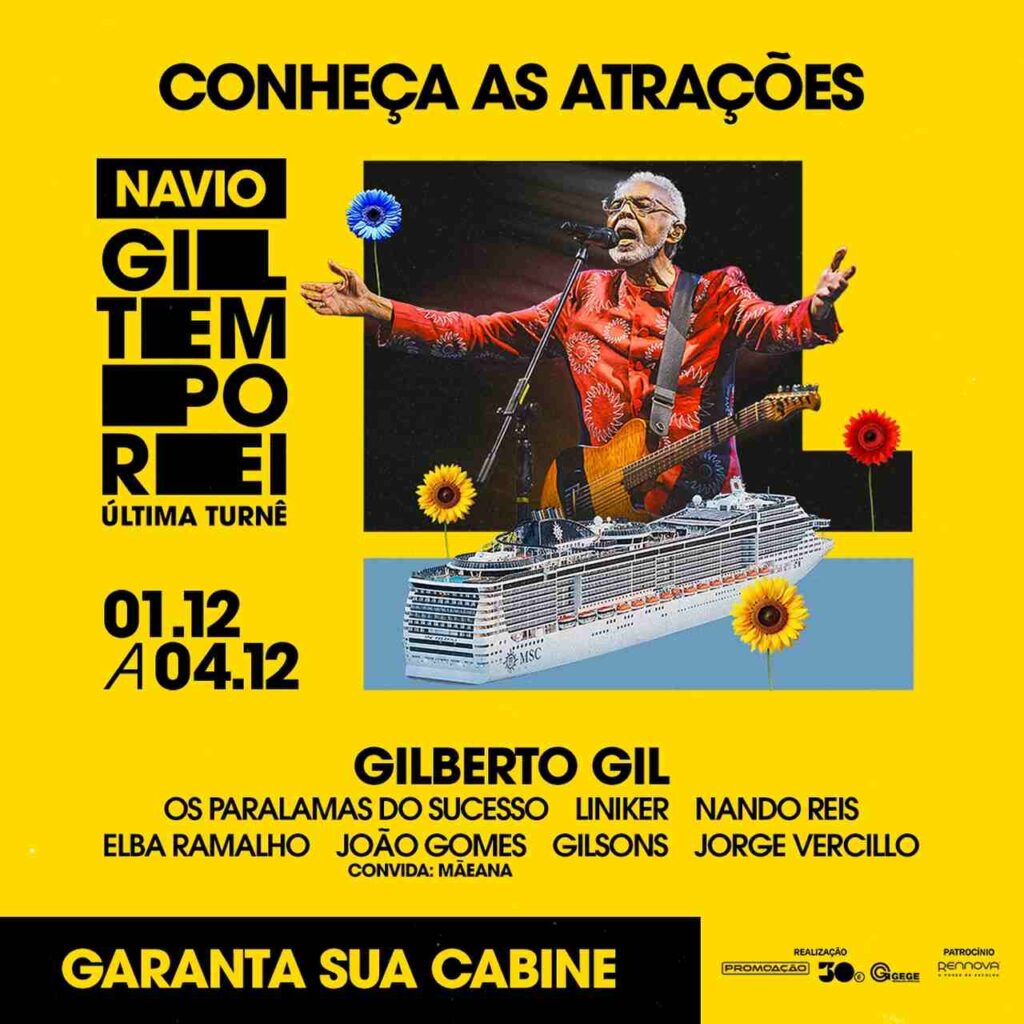 gil-1-1024x1024 Gilberto Gil anuncia Liniker, João Gomes e Gilsons entre os convidados especiais do Navio Tempo Rei