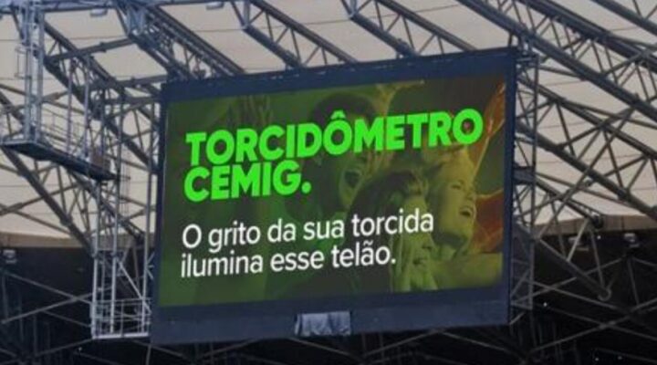 Jogo do Atlético Mineiro, na Arena MRV, terá Torcidômetro da Cemig medindo a energia do público