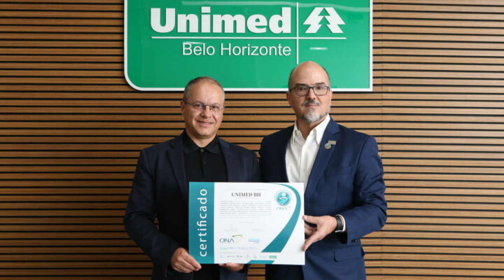 A Unimed- BH é a primeira instituição de saúde do Brasil a ser acreditada pela ONA nível 2 em rede assistencial