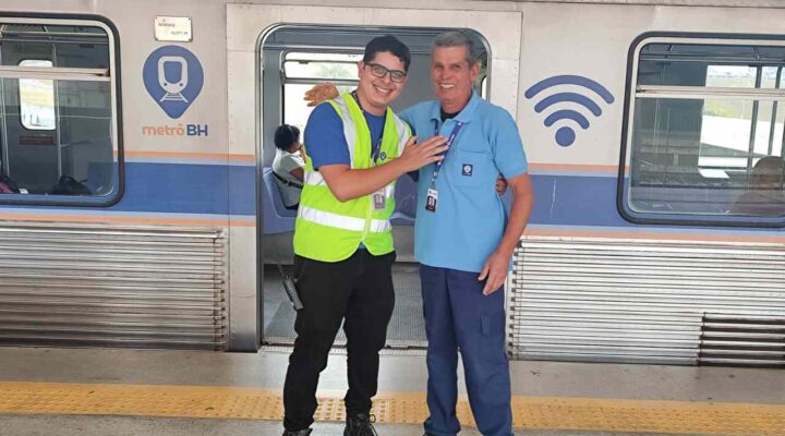 Pai e filho encontram nos trilhos do metrô de BH mais que uma profissão: um legado de amor, dedicação e orgulho