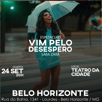 vim-pelo-desespero-bh-sara-mara Influenciadora Sàra Zarâ chega a BH com seu espetáculo de humor "Vim pelo Desespero".