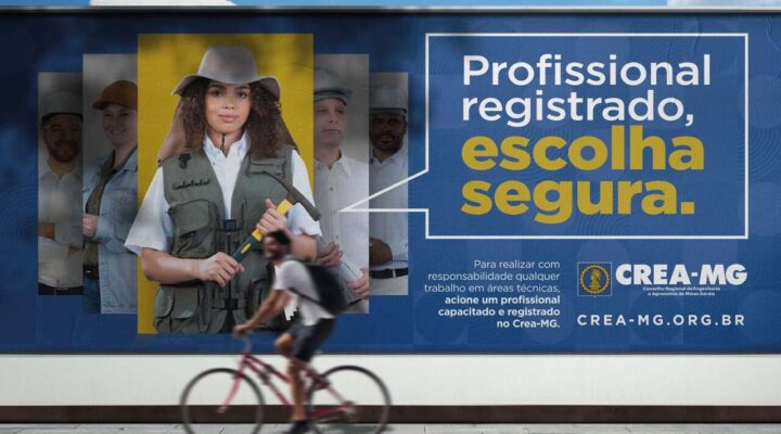 Campanha do Crea-MG reforça a importância do profissional registrado