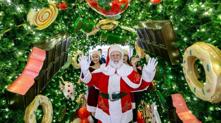 ViaShopping recebe Papai Noel em picadeiro circense neste sábado (8)
