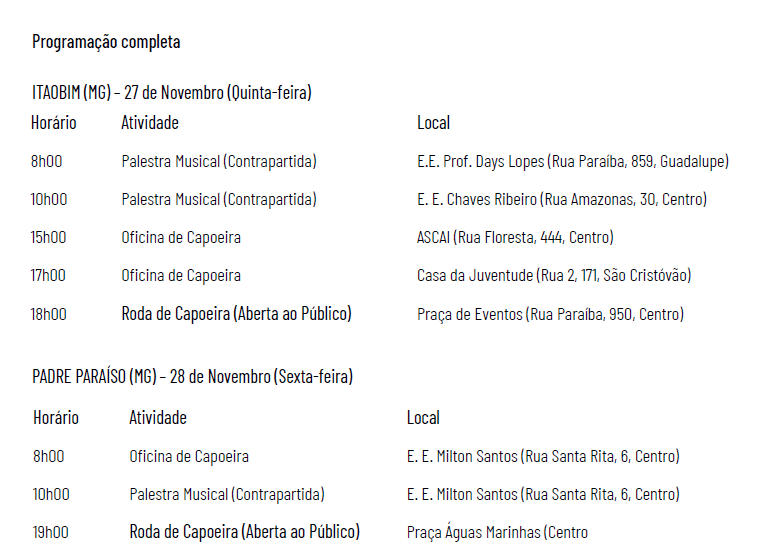 Captura-de-tela-2025-11-24-132447 Grupo Capoeira Origem, de BH, promove neste mês de novembro oficinas de valorização da história e cultura negra no Vale do Jequitinhonha