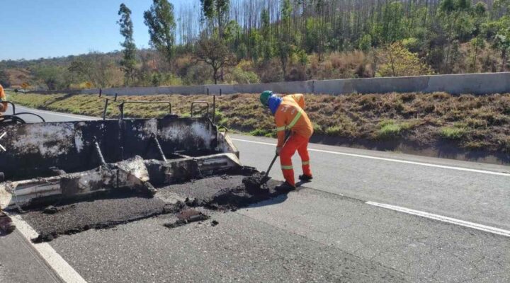 As obras não param na BR-040, entre Cristalina e Belo Horizonte