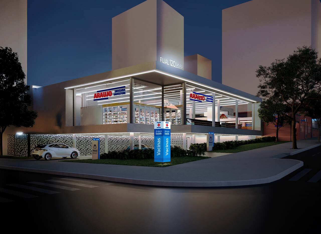 Araujo-120-anos_Fachada-noturna Notícias