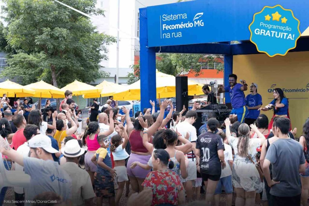 Santa Luzia recebe programação gratuita do Sistema Comércio na Rua