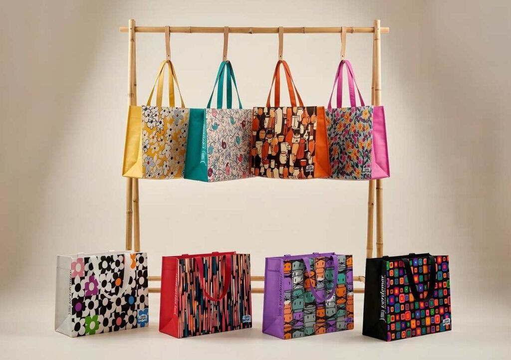 Verdemar lança nova coleção de sacolas retornáveis em parceria com a marca de moda autoral Elvira Matilde