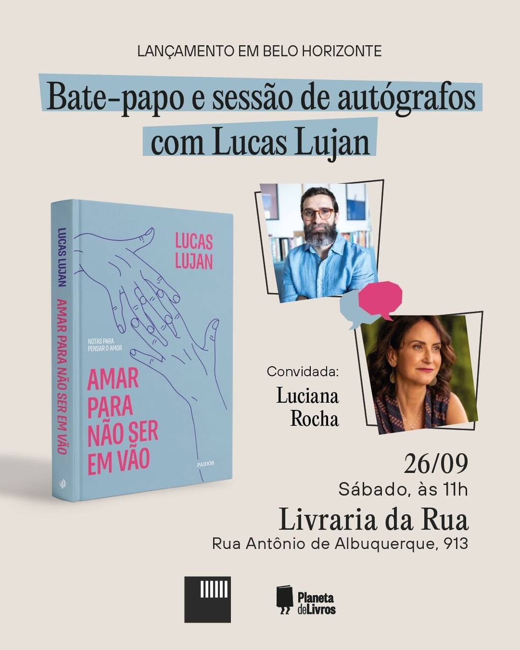 Lucas Lujan, fenômeno nas redes, lança livro sobre saúde mental em BH