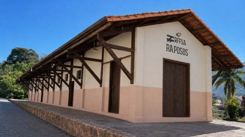Moradores de Raposos elegem a cor original da Estação Ferroviária  para reforma